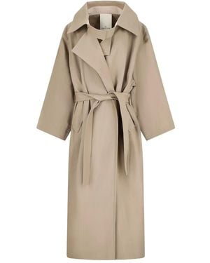 DI STAVNITSER Belted Trench Coat - Natural