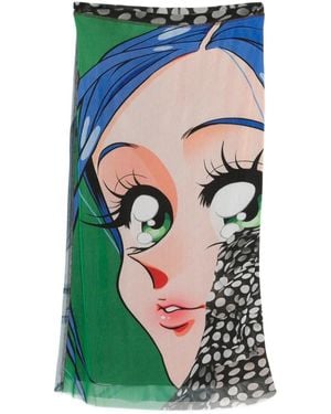 OTTOLINGER Bleistift-Midirock Mit Print - Blau