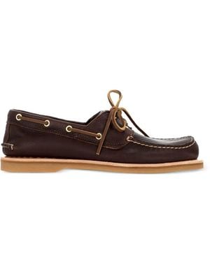 Timberland Leather Lace-Up Eyelet S - Brown