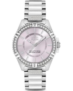 Philipp Plein Beauty Diva Armbanduhr Mit Kristallen 38Mm - Weiß