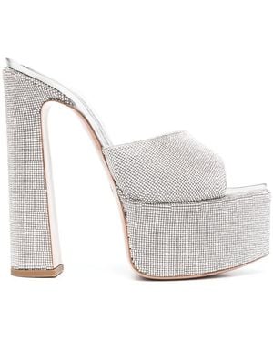 Le Silla Nina 170Mm Platform Sandals - White
