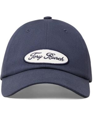 Tory Burch Logo-Patch Baseball Cap - Blue