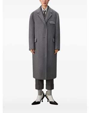 Thom Browne Abrigo De Manga Larga - Gris