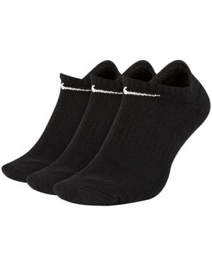 Nike Cushioned Everyday Socks(Set Of Three) - Black