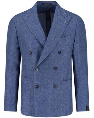 Tagliatore Double-Breasted Blazer - Blue