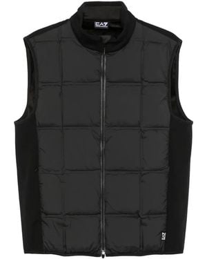EA7 Quilted Gilet - Black