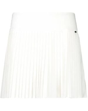Goldbergh Minigonna Plissettata - Bianco