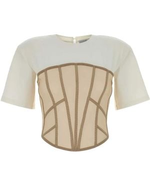 GIUSEPPE DI MORABITO Bustier T-Shirt - White