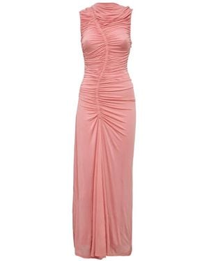 Acler Gillan Ruched Maxi Dress - Pink