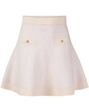 Nina Ricci Flared Mini Skirt - Natural