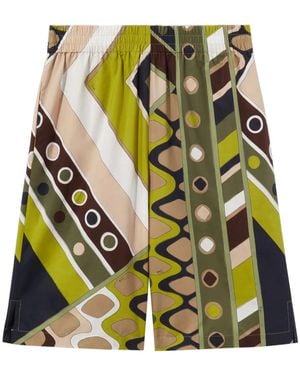 Emilio Pucci Shorts Met Print - Groen