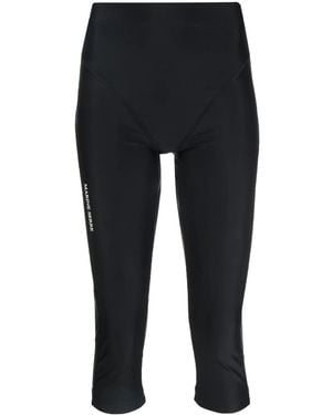 Marine Serre Icon Cropped leggings - Black