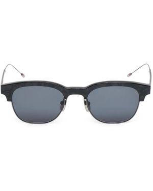 Thom Browne Oval-Frame Sunglasses - Blue