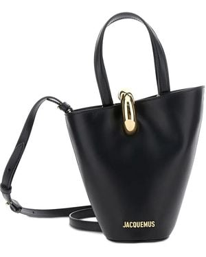Jacquemus Borsa A Secchiello Le Petit Bamboula - Nero