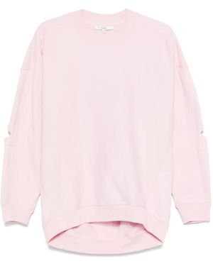 Tibi Sweat En Coton À Découpes - Rose