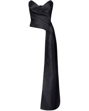 Elisabetta Franchi Gazar Top With Tail-Like Panel - Black