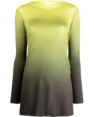 GIMAGUAS Alba Gradient-Effect Minidress - Green