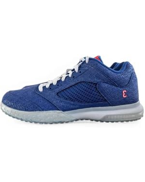 Nike 5 Low Crackle-Effect Trainers - Blue