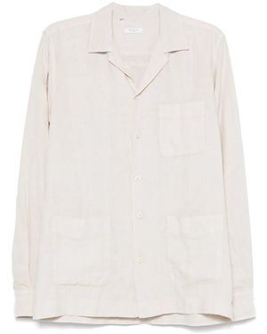 Boglioli Linen Shirt Jacket - White