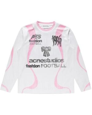 Acne Studios Sports Jersey Graphic T-Shirt - White
