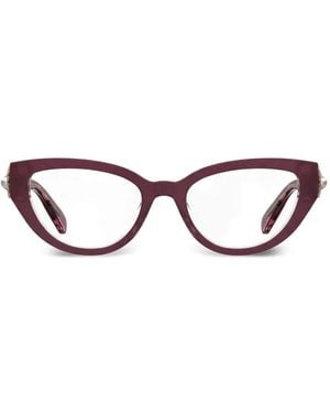 Moschino Gafas Con Montura Cat Eye - Rojo