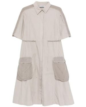Iceberg Pocket Shirt Dress - White