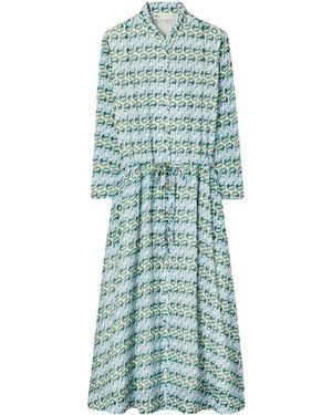 Tory Burch Printed Shirtdress - Green