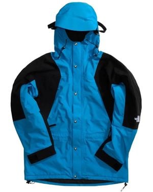 The North Face Logo-Embroidered Hooded Coat - Blue