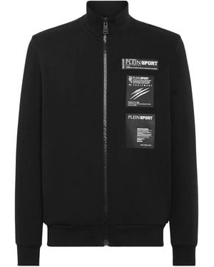 Philipp Plein Logo-Appliqué Track Jacket - Black
