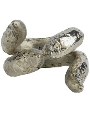 Parts Of 4 Bague Tatius En Or Blanc 10Ct Et Sterling - Métallisé
