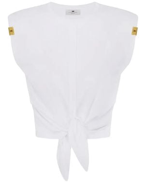 Elisabetta Franchi Cotton Top - White