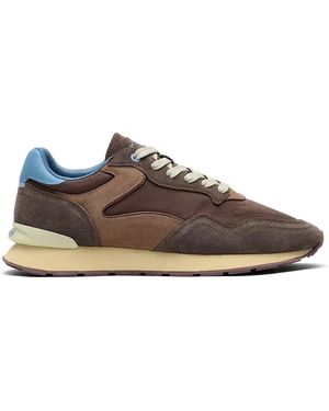 HOFF Panelled Lace-Up Trainers - Brown