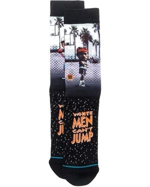 Stance Basketball-Print Crew Socks - Blue
