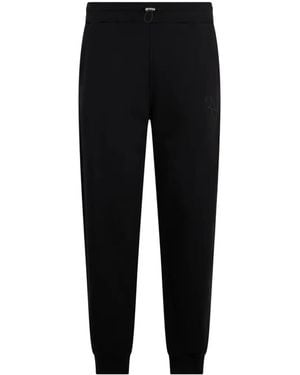 Billionaire Baroque Logo-Embroidered Track Pants - Black