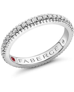 Faberge 18Kt Witgouden Colours Of Love Ring Met Diamant