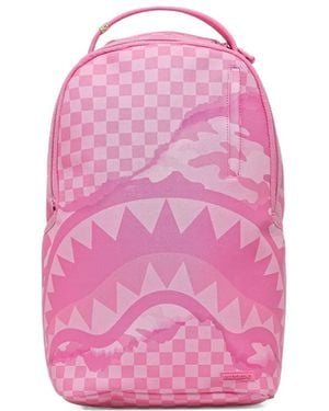 Sprayground Checker-Pattern Backpack - Pink