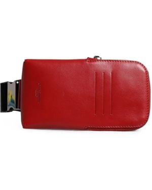 Dolce & Gabbana Logo-Print Zip-Around Satchel Bag - Red