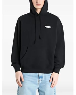 Prosto. Wear The Street Logo-Print Drawstring Hoodie - Black