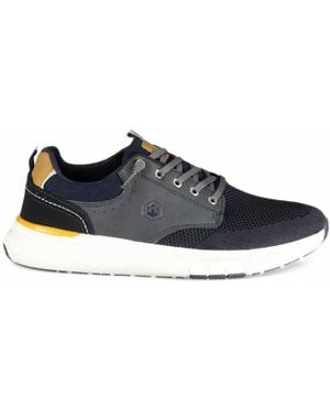 Lumberjack Panelled Mesh Trainers - Blue