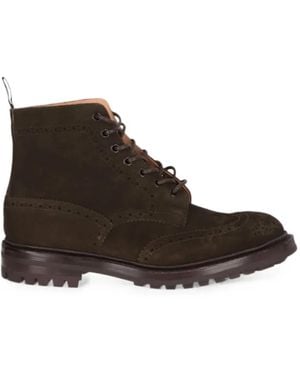 Todd Synder X Champion Suede Brogue-Detail Boots - Brown