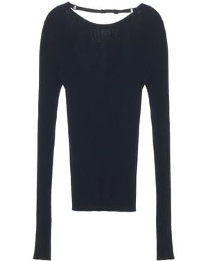 Courreges Strap-Detail Top - Blue