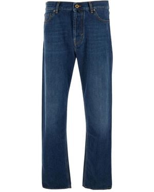 Jacob Cohen Sean Embroidered-Pocket Jeans - Blue