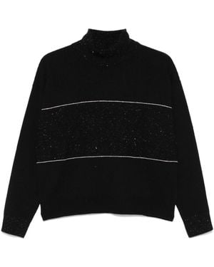 Peserico Lurex-Detail Jumper - Black