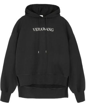 Vera Wang Felpa Oversize Con Stampa - Nero
