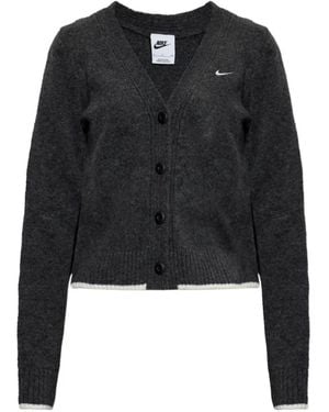 Nike Chill Knit Slim Cardigan - Black