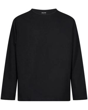 Yohji Yamamoto Re-Logo Long-Sleeve T-Shirt - Black