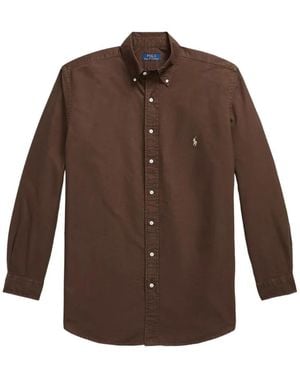 Polo Ralph Lauren Garment-Dyed Oxford Shirt - Brown