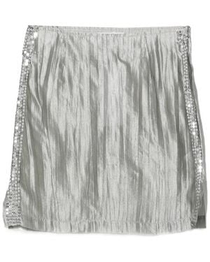 GIMAGUAS Juless Sequin-Embellished Midi Skirt - Grey