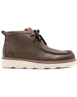 Docksteps Lace-Up Leather Boots - Brown