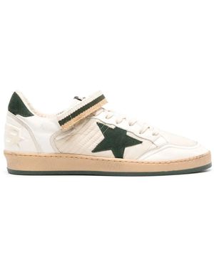 Golden Goose Ball Star Leather Trainers - White